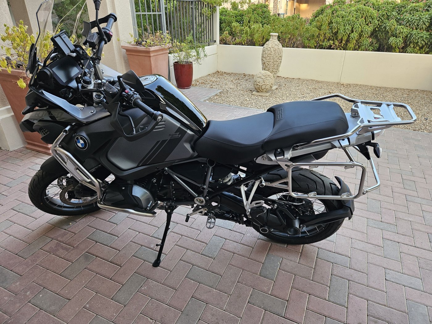 Manchalee BMW R1250 GS Adventure rear view, Dubai UAE