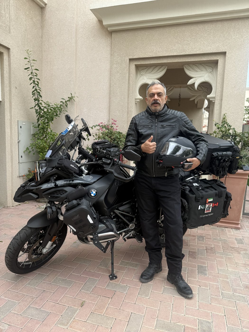 Manchalee BMW R1250 GS Adventure full portrait shot