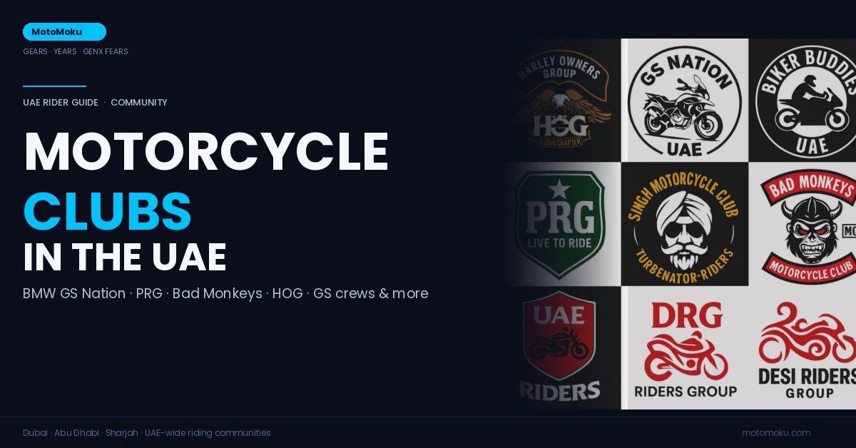 Motorcycle Clubs in UAE — GS Nation, PRG, Bad Monkeys, HOG and UAE riding communities