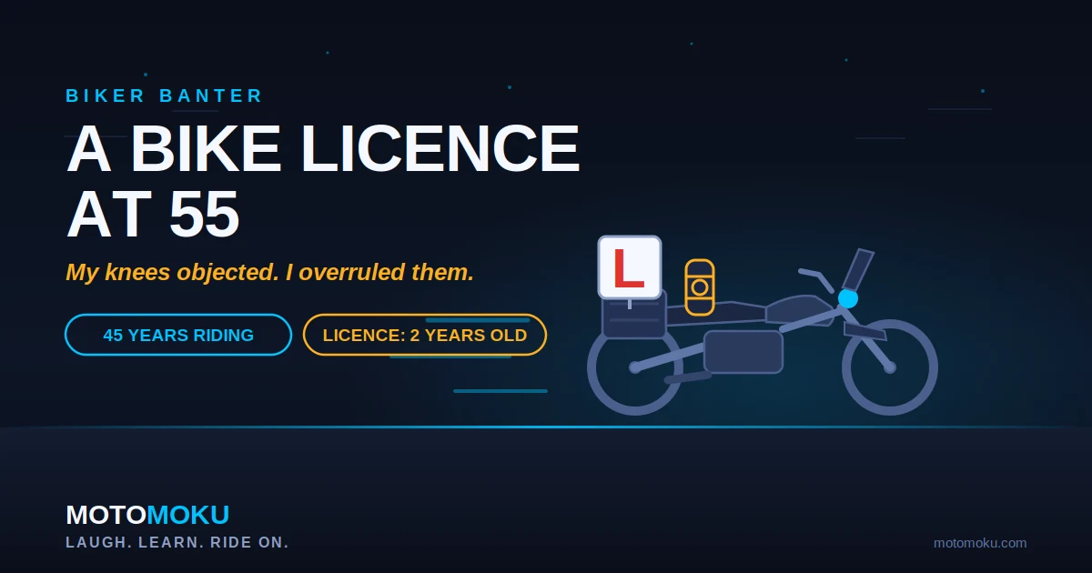 Getting a Bike Licence at 55: My Knees Objected, I Overruled Them