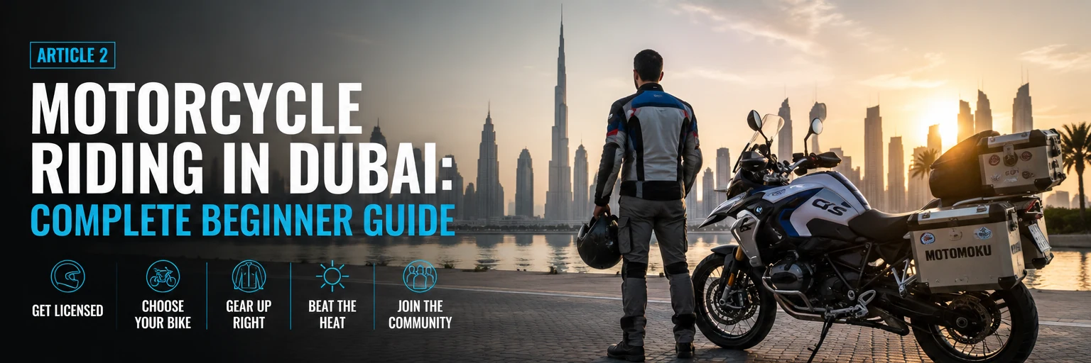 Motorcycle Riding in Dubai: Complete Beginner Guide — licensing, gear, routes and riding groups